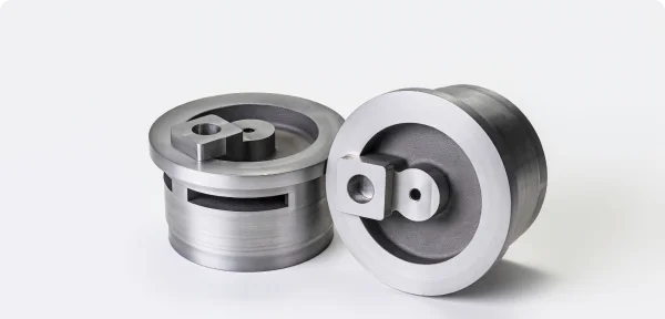 CNC milled stainless steel metal components produced by Unionfab