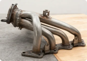 Unionfab SLM 3D printed 316L stainless steel car exhaust manifold for automotive applications