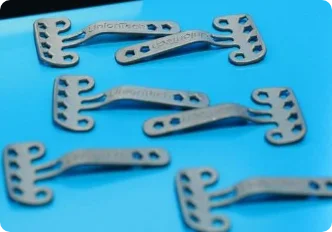 Unionfab SLM 3D printed titanium orthopedic bone scratch plates for medical applications