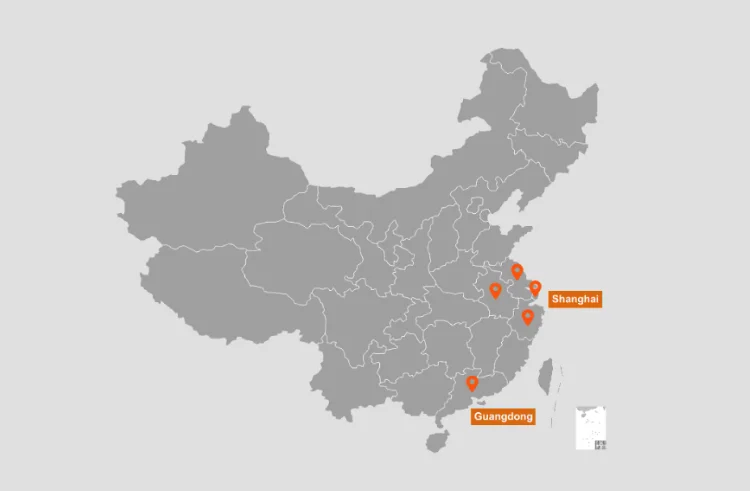 Unionfab distributed manufacturing network map