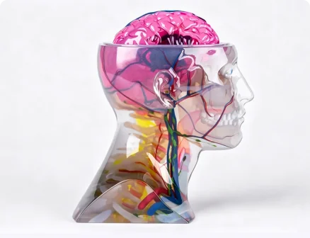 PolyJet multi-color 3D printed model