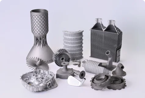 Selective Laser Laser Sintering (DMLS) 3D printed metal part